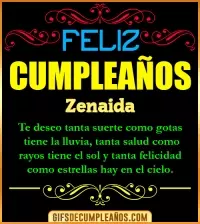 Frases de Cumpleaños Zenaida